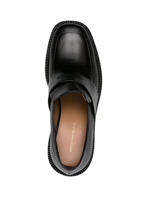 Mocassini con punta quadrata in nero - donna DRIES VAN NOTEN | WW232352127900